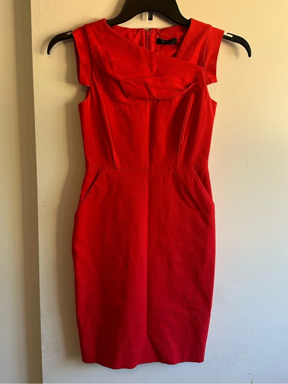 J. Crew Red Mini  Sheath Dress